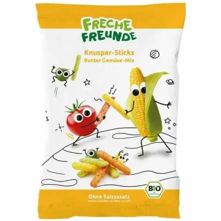 Chrupki Kukurydziano - Warzywne Bio 30 g - Freche Freunde