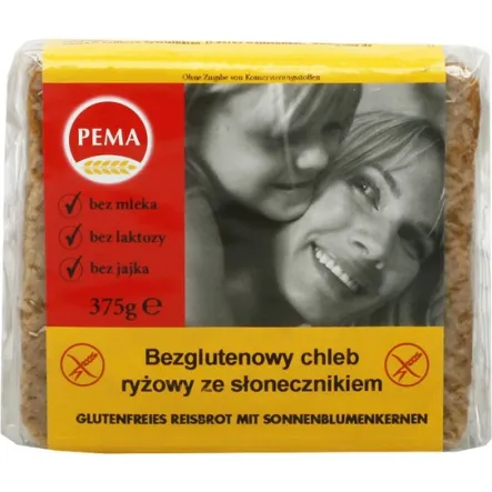 Bezglutenowy Chleb Ryżowy ze Słonecznikiem 375 g - Pema