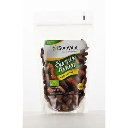 Surowe Kakao - Ziarna Bio 250 G - Surovital