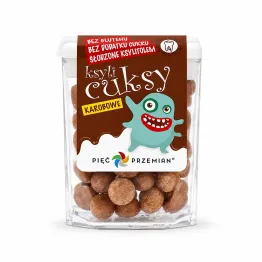 Cuksy z Karobem - Cukierki z Ksylitolem 13 g - Simpatiko KsyliCuksy