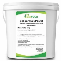 Siarczan Magnezu Siedmiowodny Granulowany (Sól Gorzka Epsom) 5 kg - DeliFood