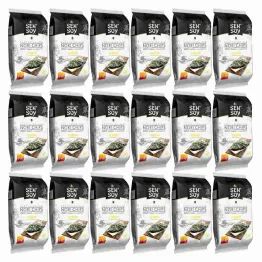 18 x Chipsy Nori Prażone Glony Przekąska Classic 4,5 g - Sen Soy