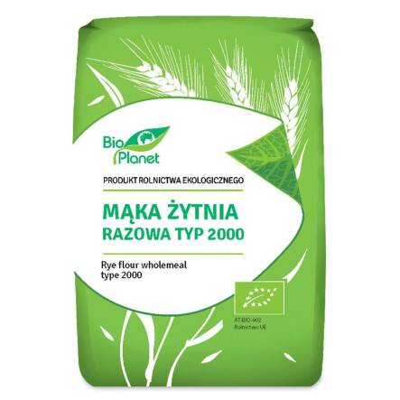 Mąka Żytnia Razowa Typ 2000 Bio 1 kg - Bio Planet