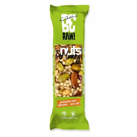 BeRaw Baton Nuts and  Honey Pistachio 30 g - Purella