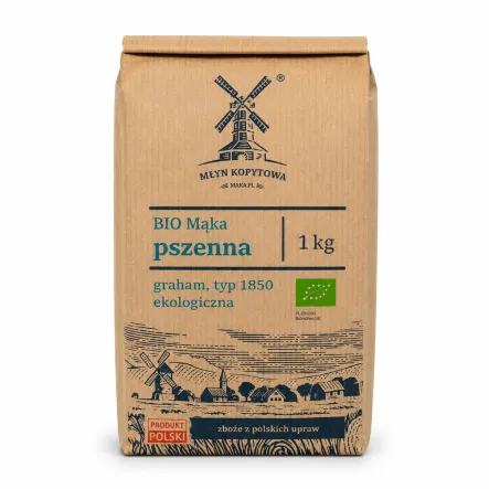 Mąka Pszenna Graham Typ 1850 Eko 1 kg - Młyn Kopytowa