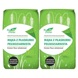 Mąka z Płaskurki Pełnoziarnista Bio 1 kg (2 x 500 g) - Bio Planet