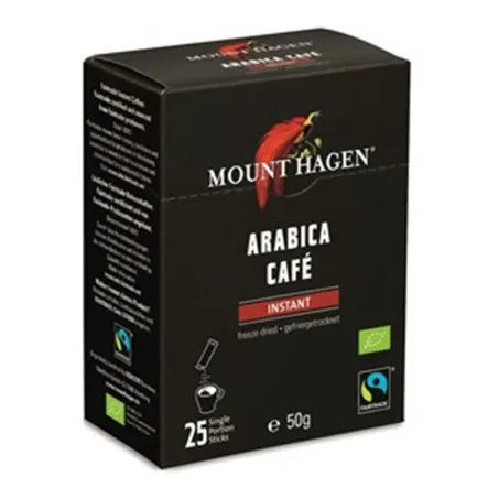 Kawa Rozpuszczalna Arabica Saszetki Fair Trade Bio 50 g - Mount Hagen