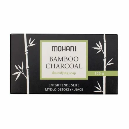 Mydło z Węglem Bambusowym 100 g - Mohani - Przecena Krótka Data Minimalnej Trwałości