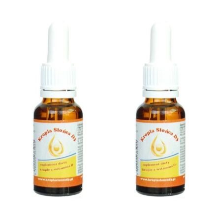 2 x Witamina D3 Kropla Słońca 20ml Żółta Proved