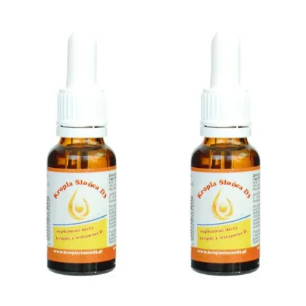 2 x Witamina D3 Kropla Słońca 20ml Żółta Proved