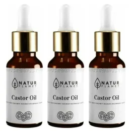 3 x Olej Rycynowy Nierafinowany Kosmetyczny 30 ml - Natur Planet