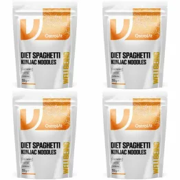 4 x Makaron Konjac Diet Spaghetti Konjac Noodles Keto Friendly 400 g (250 g) - OstroVit