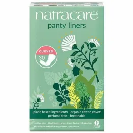 Wkładki Higieniczne Zaokrąglone 30 Sztuk - NatraCare