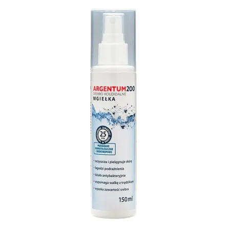 Argentum 200 Srebro Koloidalne Tonik 25 ppm 150 ml - Aura Herbals