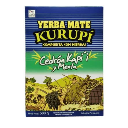 Yerba Mate Kurupi Cedron Kapi'i y Menta 0,5 kg Venusti