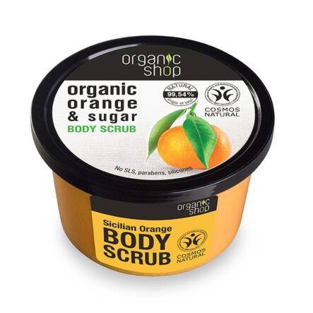 Peeling Do Ciała Wygładzający Sycylijska Pomarańcza 250 ml - Organic Shop