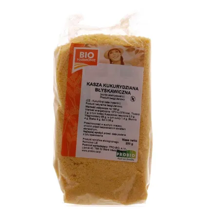 Kasza Kukurydziana Instant Bio Bezglutenowa 200 g Bioharmonie 