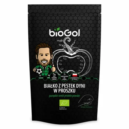 Białko z Pestek Dyni w Proszku Bio 150 g - Biogol - Przecena Krótka Data Minimalnej Trwałości
