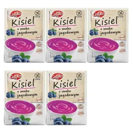 Zestaw 5 x Kisiel o Smaku Jagodowym 40 g - Celiko