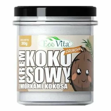 Krem Kokosowy z Wiórkami Kokosa Crunchy 300 g - EOOVITA