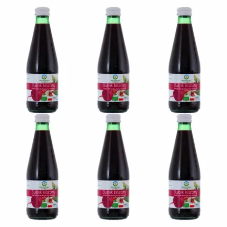 6 x Sok z Buraków Kiszonych Tłoczony Bio 300 ml - Bio Food