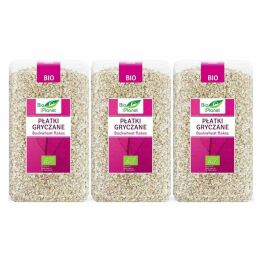 Zestaw 3 x Płatki Gryczane Bio 600 g - Bio Planet 