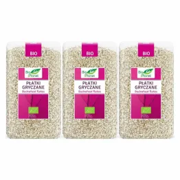 Zestaw 3 x Płatki Gryczane Bio 600 g - Bio Planet 