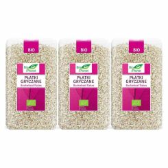 Zestaw 3 x Płatki Gryczane Bio 600 g - Bio Planet 