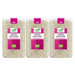 Zestaw 3 x Płatki Gryczane Bio 600 g - Bio Planet 