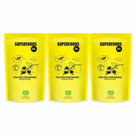 3 x Dzika Róża Sproszkowana Bio 500 g - Bio Planet