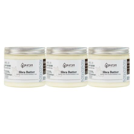 3 x Masło Shea Nierafinowane 200 ml - Natur Planet