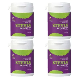 Zestaw 4 x Stewia Ekstrakt 97% 20 g - Natusweet 