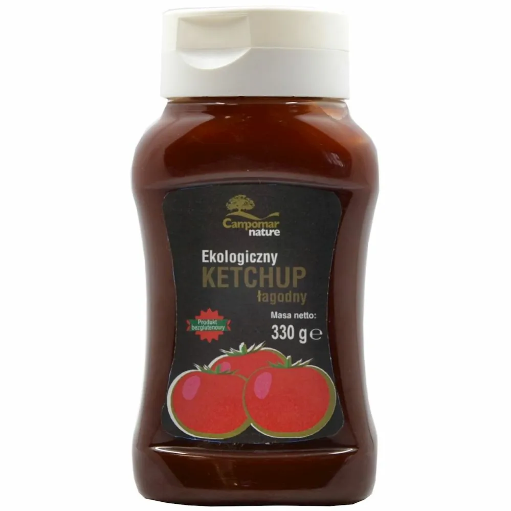 Ketchup Łagodny Bezglutenowy Bio 330 g - Campomar Nature