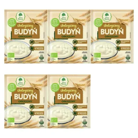 5 x Budyń Orkiszowy Bez Dodatku Cukru EKO 40 g - Dary Natury
