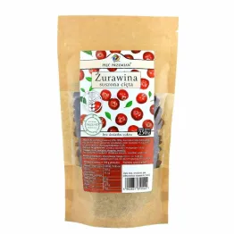 Żurawina Cała Suszona z Sokiem Jabłkowym Bez Dodatku Cukru Bezglutenowa 250 g - Simpatiko