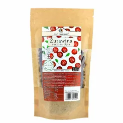 Żurawina Cała Suszona z Sokiem Jabłkowym Bez Dodatku Cukru Bezglutenowa 250 g - Simpatiko