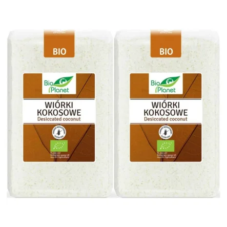 2 x Wiórki Kokosowe Bezglutenowe Bio 1 kg Bio Planet