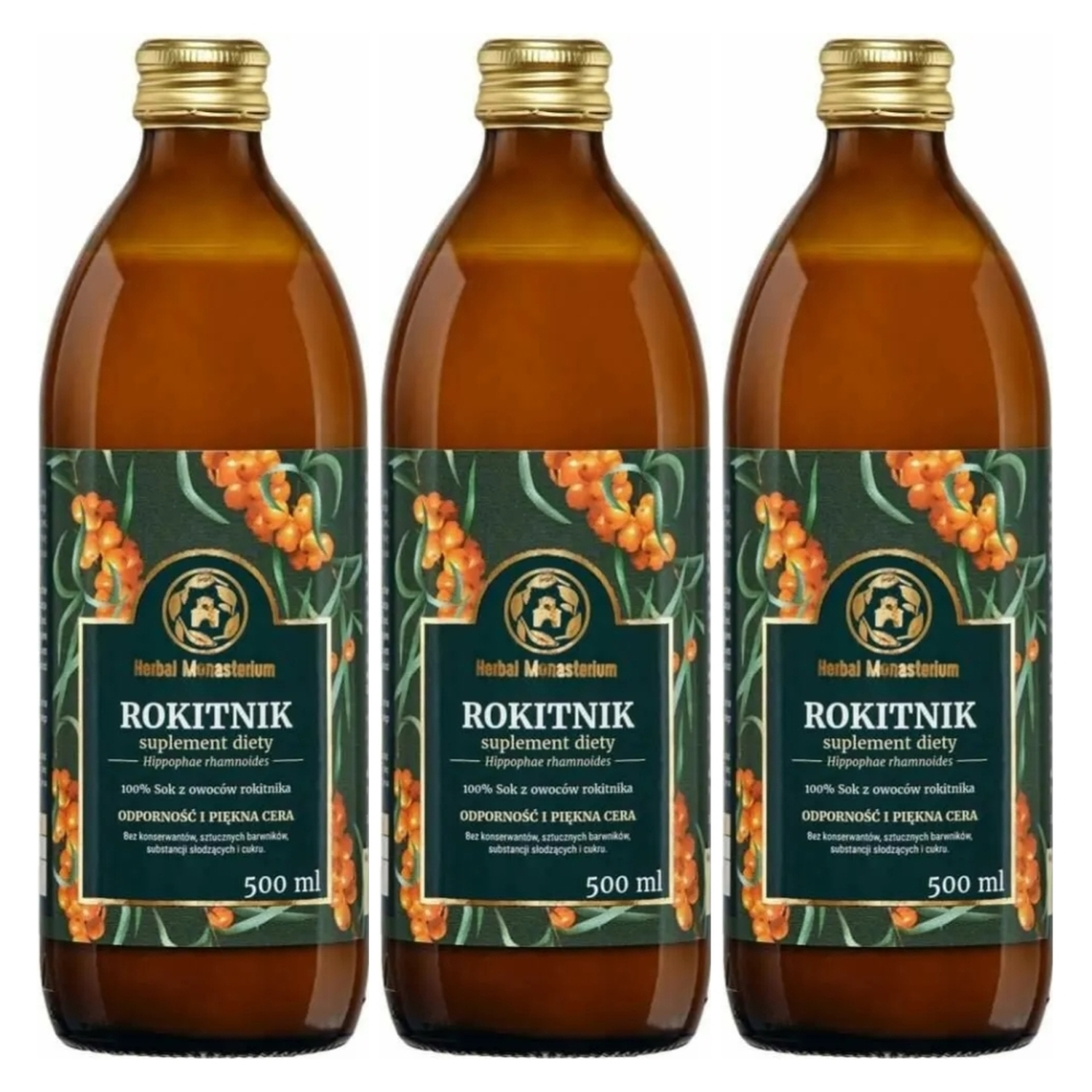 3 x Sok z Rokitnika 500 ml - Herbal Monasterium