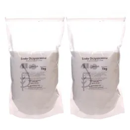 Zestaw 2 x Wodorowęglan Sodu Soda Oczyszczona Proszek 1 kg - Natur Planet