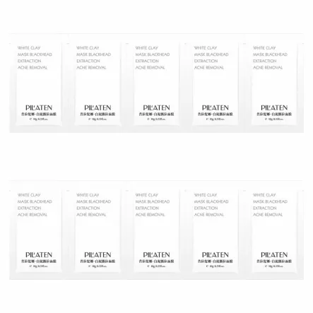 10 x Maska do Twarzy Peel-Off z Białą Glinką 10 g - Pilaten