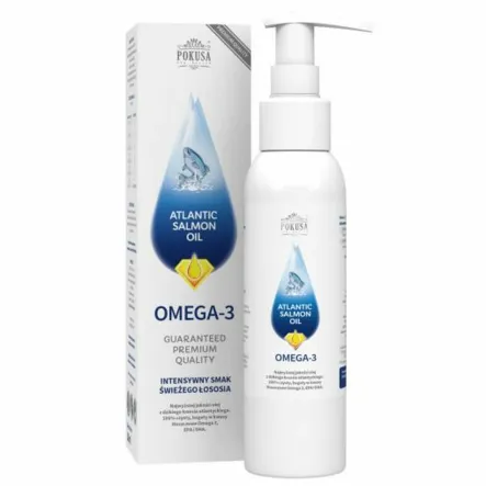 Atlantic Salmon Oil - Olej z Łososia Dla Psów i Kotów 1 l - Pokusa - Wyprzedaż
