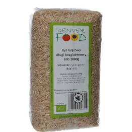 Ryż Brązowy Długi Bezglutenowy Bio 1 kg - Denver