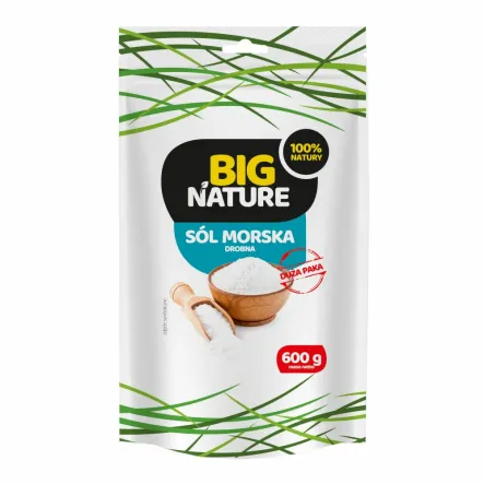 Sól Morska Drobna 600 g - Big Nature