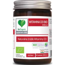 Witamina D3 Ekstrakt Bio 60 Tabletek 2000 IU Bio - Be Organic