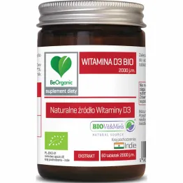 Witamina D3 Ekstrakt Bio 60 Tabletek 2000 IU Bio - Be Organic