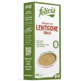 Makaron z Żółtej Soczewicy Lasagne Bezglutenowy BIO 250 g - Felicia