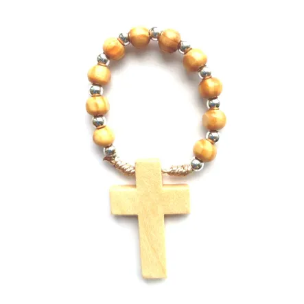 Dziesiątka Różańca Drewniana na Palec JS FR52 (JK)