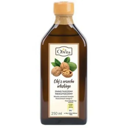 Olej z Orzecha Włoskiego Zimno Tłoczony 250 ml OlVita