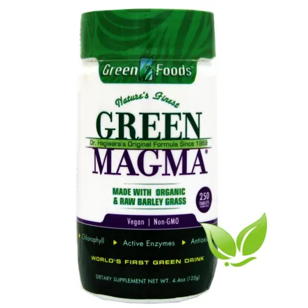 Green Magma 500 mg (Młody Jęczmień Ekstrakt) 250 Tabletek - Green Foods 