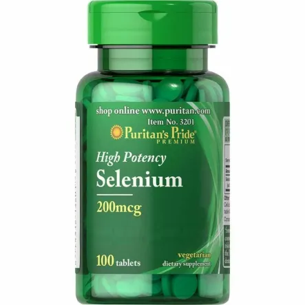 Selen 200 mcg 100 Tabletek - Puritan's Pride